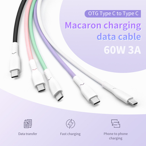 TPE 数据线 1m 快速充电 <span class=keywords><strong>USB</strong></span>-C 转 <span class=keywords><strong>USB</strong></span>-C 线 <span class=keywords><strong>USB</strong></span> 2.0 Type C 数据线 适用于 iphone 16/17 Phone Pro Max 三星 小米 - Product Image 4