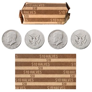 Enveloppes pour pièces de monnaie en nickel brun (10 demi-douilles) avec papier kraft de qualité supérieure et codage couleur ABA pour la manipulation des banques et de l'argent liquide - Product Image 6
