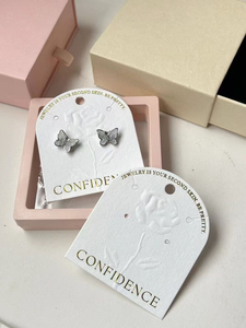 Tarjetas de Exhibición de Joyería Personalizadas al por Mayor, con Logotipo Impreso, de Cartón, con Orificios para Colgar, para Collares y Productos de Joyería - Product Image 3
