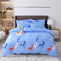 Ensemble de draps de lit en polyester uni 4 pièces, décoration de maison simple et moderne, microfibre polyester, pour mariage et hôtel