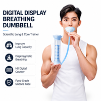 Appareil d'entraînement respiratoire abdominal pour la capacité vitale avec affichage numérique pour la course à pied