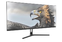 34 pouces plat MVA 3440*1440 165hz Gmaing moniteur Pc avec lumière LED à l'arrière