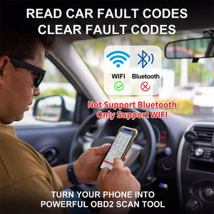 Lecteur de code de voiture WiFi ELM 327, outil de diagnostic OBDII pour les applications de véhicules iOS et Android compatibles - Product Image 3