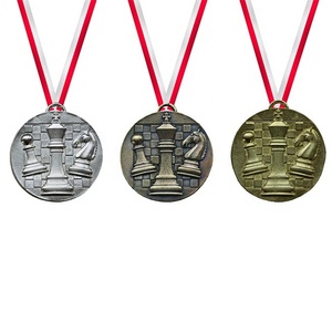 Medalla de Ajedrez de campeón de bronce de oro antiguo 3D personalizada de calidad del fabricante Medalla Medalha Medaille Medallion - Product Image 2