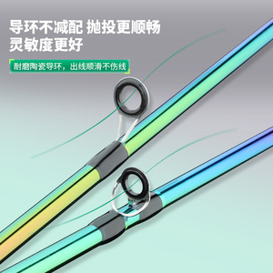 Lure Rod Set Medium Fast Action 7 Color Electroplated Sea Casting Spinning Baitcasting Saltwater Fishing Rods - Product Image 3