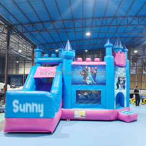 <span class=keywords><strong>Castillo</strong></span> Inflable Comercial <span class=keywords><strong>de</strong></span> PVC para Fiestas Infantiles, Personalizado con Diseño <span class=keywords><strong>de</strong></span> <span class=keywords><strong>Frozen</strong></span> <span class=keywords><strong>Elsa</strong></span>, con Tobogán - Product Image 4