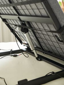 Cadre de lit <span class=keywords><strong>électrique</strong></span> réglable en métal à double moteur avec relevage du dossier, mobilier de chambre intelligent pour la maison - Product Image 6