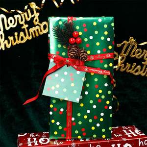 Factory Gift <b>Wrapping</b> <b>Paper</b> Metallic <b>Paper</b> 43*300 cm <b>Christmas</b> <b>Wrapping</b> <b>Paper</b> Packaging - Product Image 6