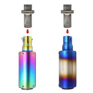 ท่อไอเสียแบบยาว 50.8/60.5 มม. รุ่นใหม่ล่าสุด สำหรับรถจักรยานยนต์ทั่วไป แบบสองช่องระบายอากาศ พร้อมปลั๊กเก็บเสียงและตัวลดเสียง DB Killer - Product Image 3