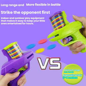 Vente en gros de jeux interactifs <span class=keywords><strong>d</strong></span>'<span class=keywords><strong>extérieur</strong></span> pour enfants, pistolets en mousse EVA, lanceurs de soucoupes volantes, jouets en plastique, mini lanceurs de soucoupes volantes, pistolets à balles souples - Product Image 4