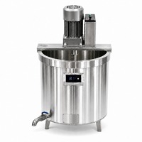 Marmite à soupe commerciale en acier inoxydable, chauffage électrique ou à gaz, grande capacité 304 avec agitateur pour cuisine d'hôtel et restauration