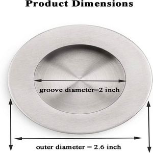 WEKIS Tiradores Modernos Empotrados Invisibles para Puertas Correderas, Tiradores Ocultos para Armarios de Villa, Cocinas y Cajones - Product Image 5