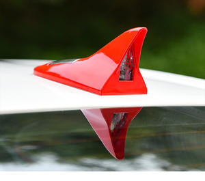 Luces traseras de advertencia <span class=keywords><strong>para</strong></span> coche, luz led Universal alimentada por energía solar, con aleta de tiburón intermitente, antena - Product Image 2