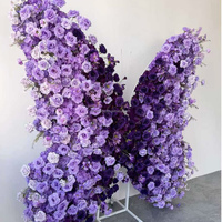 NINI 2026 Décoration géante Fleur Papillon Artificielle Faite à la Main pour Mariage, Événement, Décoration de Scène