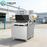 Machine de scellage de conteneurs alimentaires en plastique, scelleuse de barquettes de table à chaud