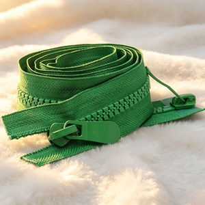 Cremallera de resina plástica multicolor personalizada de doble vía con deslizador único de 66 pulgadas, duradera para equipo de camping al aire libre - Product Image 6
