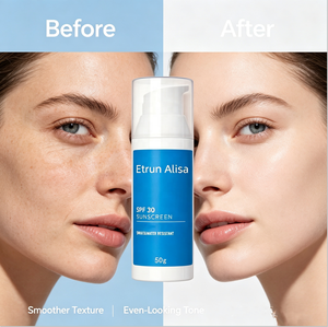 ETRUN ALISA Private Label SPF 30 crema <span class=keywords><strong>solare</strong></span> colorata <span class=keywords><strong>per</strong></span> la <span class=keywords><strong>pelle</strong></span> <span class=keywords><strong>grassa</strong></span> e duratura Primer opaco <span class=keywords><strong>per</strong></span> il viso con ingredienti minerali - Product Image 2