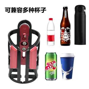 ที่วางแก้วน้ำอลูมิเนียมอัลลอยด์อเนกประสงค์สำหรับรถจักรยานยนต์ จักรยาน รถไฟฟ้า ทนทาน พับได้ สีแดง น้ำเงิน ดำ เหลือง เงิน - Product Image 1