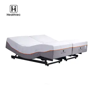 Healthtec电动床底座分体式特大号可调节床框架带按摩
