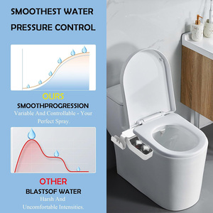Ultra Slim Modern Plastic Self-Cleaning Dual Nozzle Bidet Toilet Seat Attachment <strong>Adjustable</strong> Fresh Water Spray Non-Electric - Product Image 3