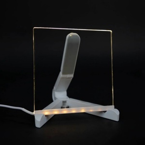 <b>LED</b> Acrylic Memo/Message Board 15x15cm with Lamp <b>Light</b> Stand Charming Mood <b>LED</b> Night <b>Light</b> - Product Image 2