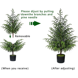 Mini arbre <span class=keywords><strong>de</strong></span> Noël en toile <span class=keywords><strong>de</strong></span> jute avec branches enneigées et ornements pour décor <span class=keywords><strong>de</strong></span> vacances <span class=keywords><strong>de</strong></span> table - Product Image 2