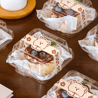 Autocollant alimentaire pour pâtisserie, étiquette auto-adhésive longue bande pour boîte à biscuits et boîte cadeau, scellage décoratif