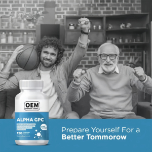 Suplemen VitaHall Alpha GPC <span class=keywords><strong>Choline</strong></span> 600mg 120 Kapsul Nabati Formula Memori Tingkat Lanjut Nootropik Pendukung Otak Dewasa Kualitas Makanan - Product Image 6