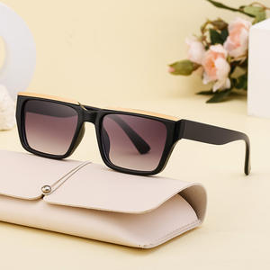Lunettes de soleil carrées de style européen et américain pour femmes, monture noire en PC, protection UV400, pour la conduite en extérieur et la mode urbaine - Product Image 4
