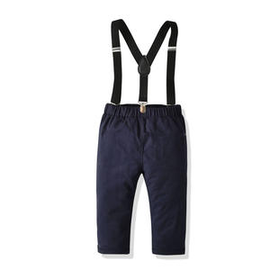 Nouvel ensemble de vêtements d'uniforme scolaire pour nouveau-nés et tout-petits : chemises et pantalons en coton blanc pour garçons (vente en gros) - Product Image 5