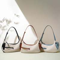 Sac à bandoulière en cuir véritable avec doublure en polyester, fermeture éclair, design de niche, grande capacité, pour femme, collection automne