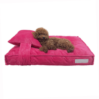 Coussin pour chien en velours côtelé, écologique, motifs personnalisables, haute qualité, apaisant, housse lavable, DEM/DOM disponible