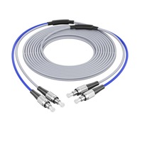 Kabel Patch Fiber Optik Nokoxin Multi Mode LC/SC/FC Duplex Berlapis Baja OM2 PC Polished