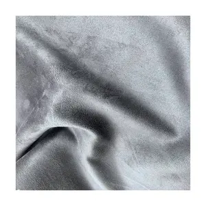 Ronghong OEM ODM Großhandel 100% Polyester Stoff Weiches Wildleder Stoff Kleidungs stück 130GSM Wildleder Sofa Stoff