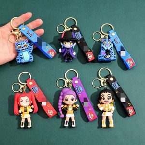 Новинка: 3D-брелок из ПВХ в стиле аниме, силиконовый резиновый аксессуар для сумок, кольцо для ключей - Product Image 1