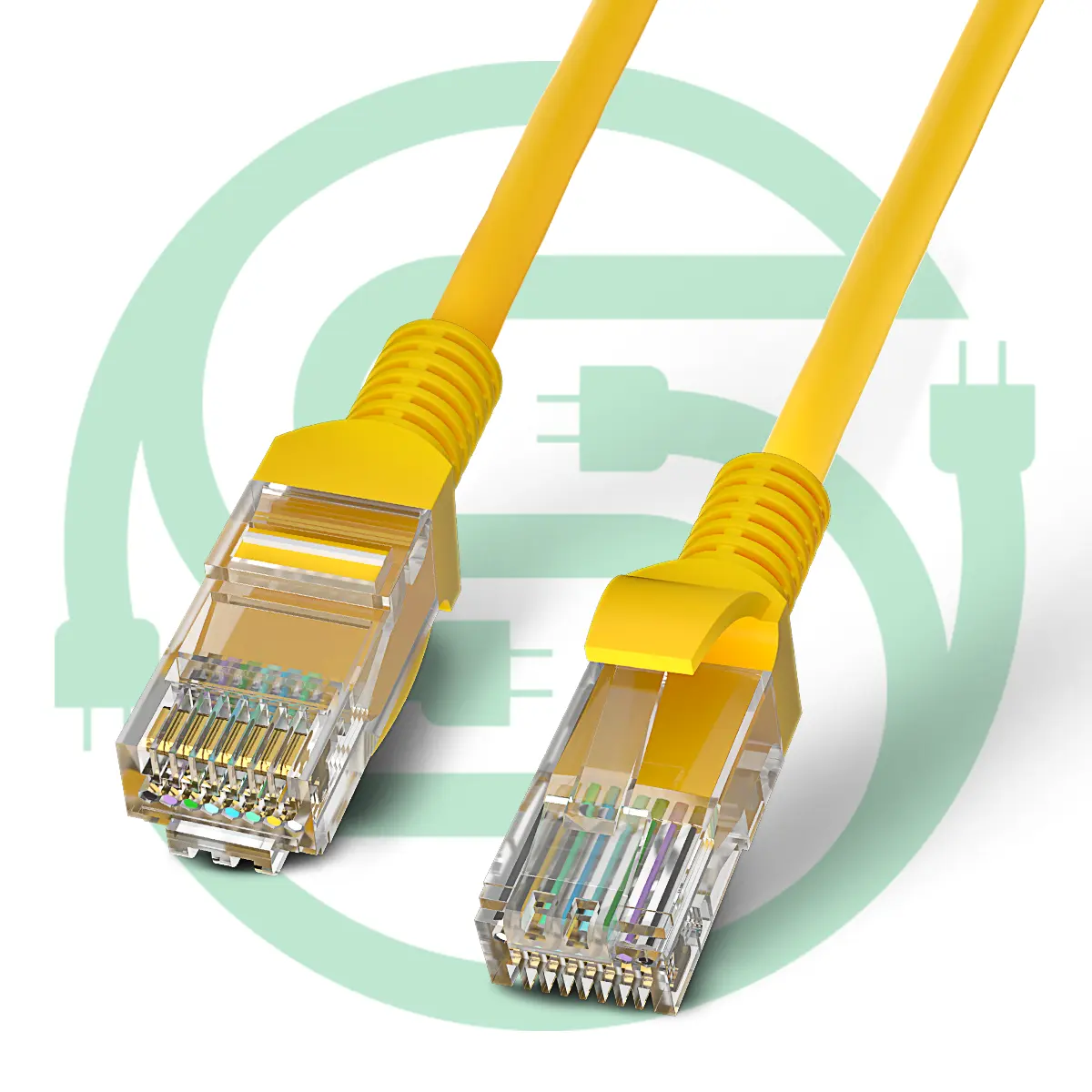 Fábrica de alta flexibilidad Cat5e Cat6 Cable Utp Ftp Sftp Red Cat5 Cable de conexión Cable Ethernet Rj45 Conector Lan Cable