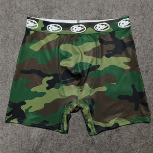 Bóxers Tácticos de Camuflaje Verde para Hombre |   Diseño Cómodo y Transpirable sin Etiquetas con Logotipo en la Cintura para Ropa de Trabajo, Personalización B2B - Product Image 3
