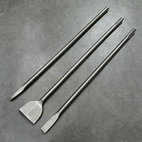 Burin à froid SDS Max en acier allié trempé de haute qualité, en forme de V, droit, pour bricolage industriel, démolition de roche, pierre et maçonnerie