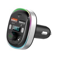 Lecteur MP3 Bluetooth pour voiture, appels mains libres, émetteur FM avec chargeur USB 3A, FCC