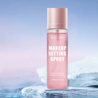 Spray de réglage de maquillage de marque privée contrôle de l'huile Spray de réglage longue durée Spray de réglage rose végétalien