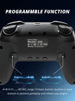 Manette de jeu sans fil Elite pour PC avec vibration Turbo, contrôle sans fil à charge complète en 3 heures pour joysticks et manettes