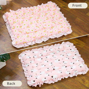 Interior de lujo al por mayor de alta calidad de diseño personalizado Logo dormir cálido felpa suave franela algodón Pad mascota perro gato camas perrera - Product Image 3