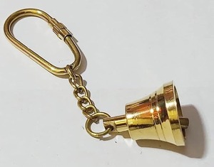 Llavero de campana de latón con clip de mosquetón Accesorio elegante y funcional - Product Image 2
