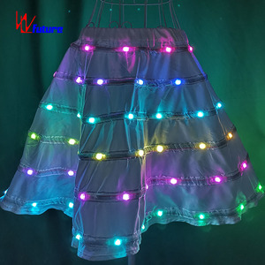 <span class=keywords><strong>Jupe</strong></span> <span class=keywords><strong>tutu</strong></span> LED haute luminosité pour <span class=keywords><strong>femme</strong></span>, mini-robe sexy en tulle, rechargeable, lumineuse pour soirée rave, <span class=keywords><strong>carnaval</strong></span>, spectacle sur scène - Product Image 4