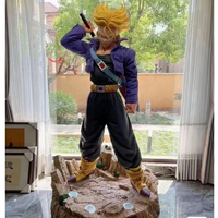 Figurine d'action Super Saiyan Trunks grande taille, modèle Terminator à double tête, Anime Dragon Ball Z, à deux têtes