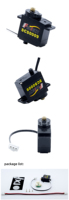 Mini Servo Feetech SCS009-C013 6V 3.5Kg à Engrenages Métalliques TTL Double Arbre pour ESP32, Robot de Bureau Arrma et Kits Éducatifs, Pièces RC et Accessoires