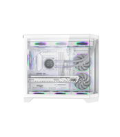 AntarcChill New Custom White Micro ATX Computer Cases Towers RGB Gamer PC Cabinet Chassis Desktop Casing Gaming PC Case