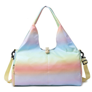 Wholesale Women's Large Capacity Gym Bag Multifunctional Yoga Duffel Zipper Portable Travel Leisure Sports Fitness Bag - Product Image 2