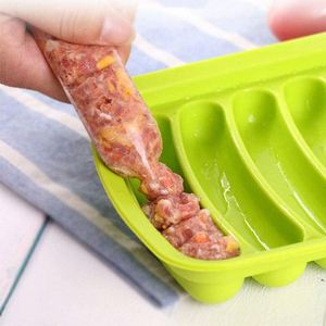Wholesale 6-Cavity <b>Silicone</b> Sausage Mold Non-stick DIY Hot Dog Maker Homemade Baby Food Steaming Baking <b>Tool</b> Custom Logo OEM - Product Image 4