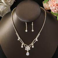 Collier à la mode et ensemble de boucles d'oreilles-accessoires de gros All-Match pour la mariée et les fêtes